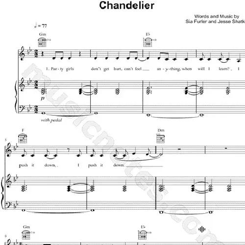 Sia - Chandelier (Piano Version)