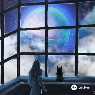 Moonlight Scenery - Masking Tape Art